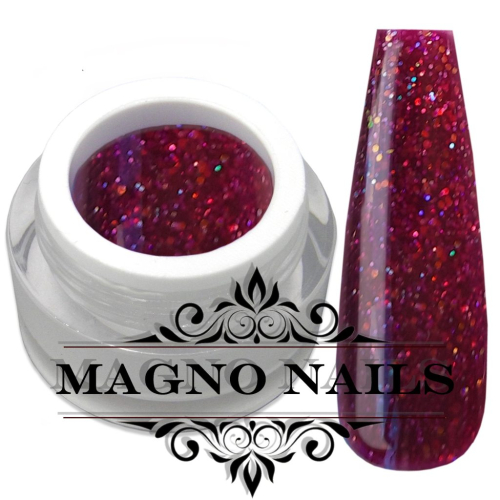 Preview: UV Gel - 1396 - Glitter Gel - Atomic Red